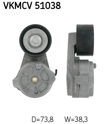 Makara, kanallı v kayışı gerilimi VKMCV 51038 uygun fiyat ile hemen sipariş verin!